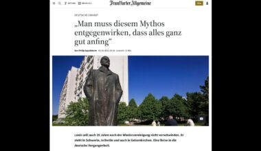 “Day of German Unity”: Germany’s leading conservative paper attacks Lenin