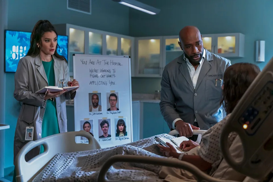 Dr. Sasha Lubbock (Inga Schlingman) and Dr. John Watson (Morris Chestnut) try to help a patient whose memory resets every three minutes.
