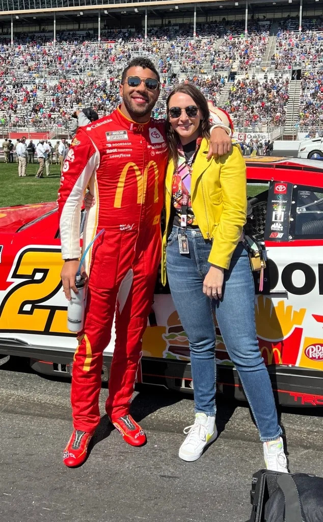 <p>Bubba Wallace & Amanda Wallace</p>