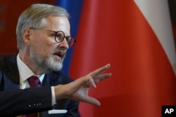 Incumbent Czech Prime Minister Petr Fiala