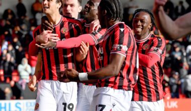 Aaron Pressley scores his second goal. Picture: Tim Thursfield