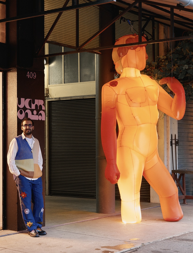 inflatable sculptures reimagine antiques as expressions of paradox in paris' iconic flea market