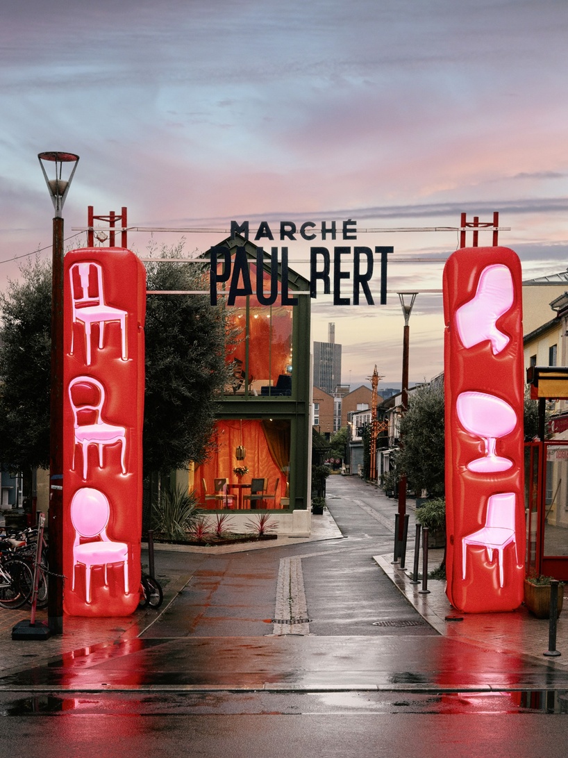 inflatable sculptures reimagine antiques as expressions of paradox in paris' iconic flea market