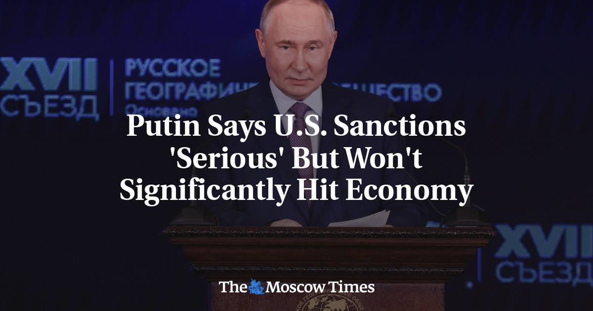 Putin Says U.S. Sanctions 'Serious' But Won't Significantly Hit Economy