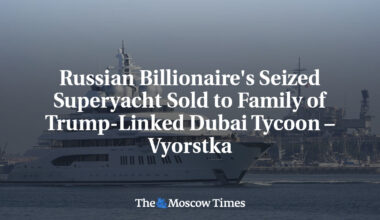 Russian Billionaire's Seized Superyacht Sold to Family of Trump-Linked Dubai Tycoon – Vyorstka