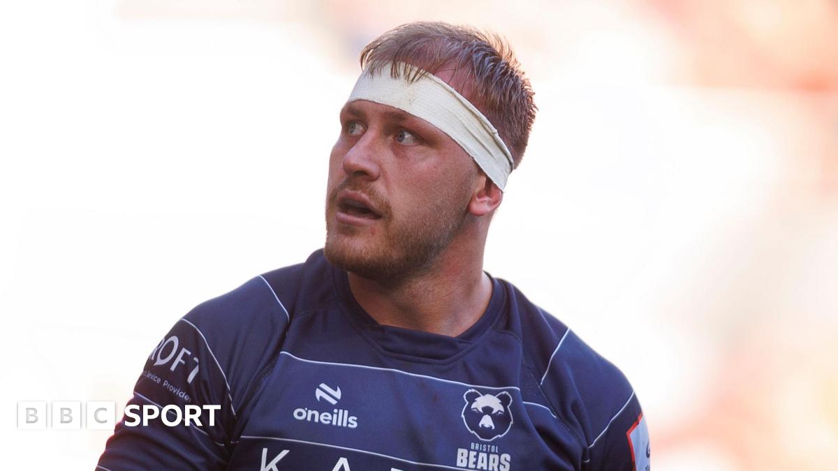 Joe Batley standing on the pitch during a Bristol Bears match