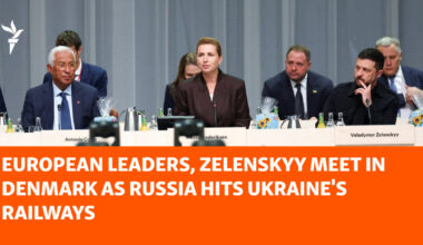 European Leaders, Zelenskyy Meet In Denmark As Russia Hits Ukraine's Railways