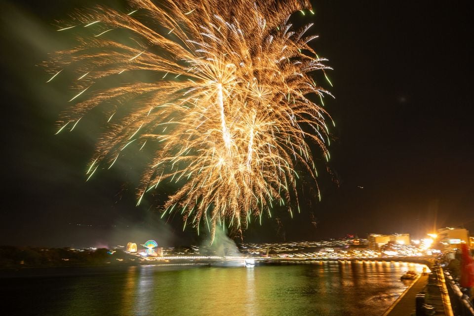 The Halloween Carnival culminated in a spectacular fireworks display. Photo: Martin McKeown