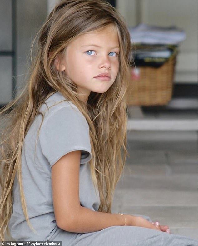 Former child model Thylane Blondeau (pictured), dubbed the 'most beautiful in the world' when she was six, is now all grown up