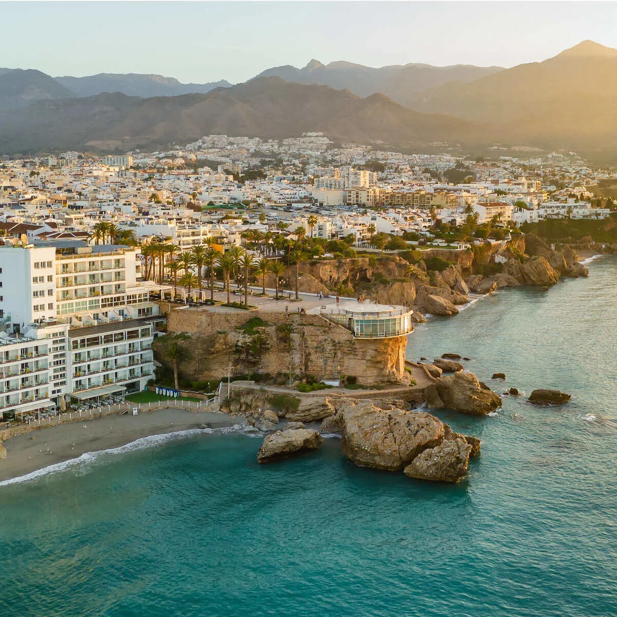 Aerial View Of Nerja, Spain
