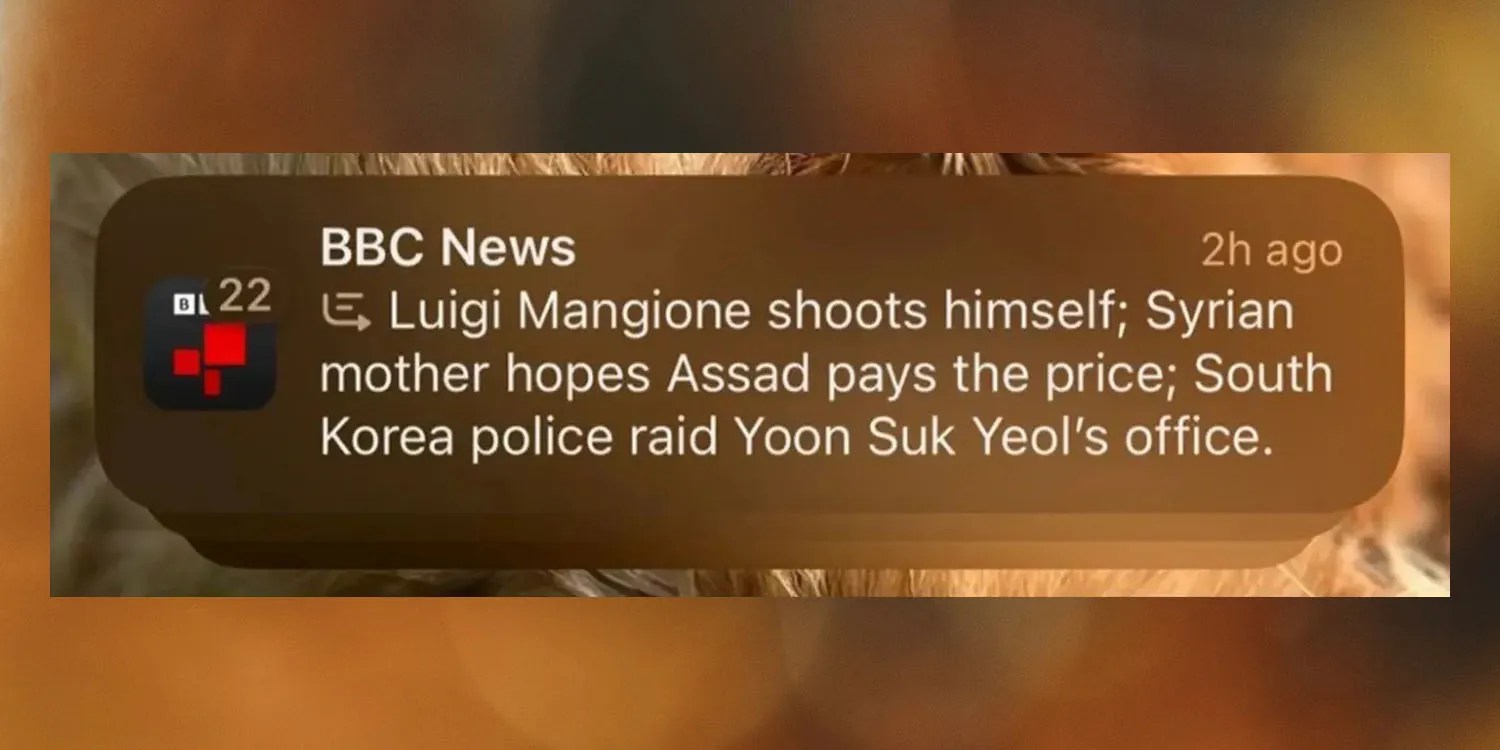 Apple Intelligence summaries mess could be solved in three ways (Mangione headline shown)