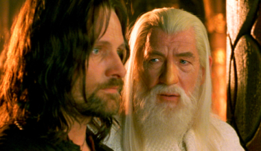 Aragorn (Viggo Mortensen) and Gandalf (Ian McKellen) in The Lord of the Rings