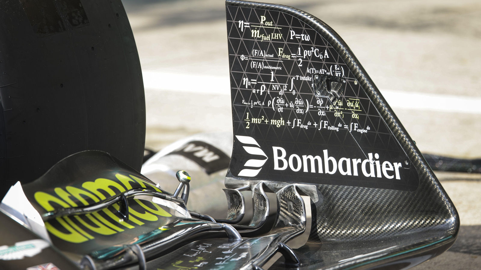 Aston Martin AMR25 front wing endplate