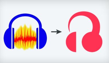 If you can get past the terrible logo, Audacity 4 looks pretty great