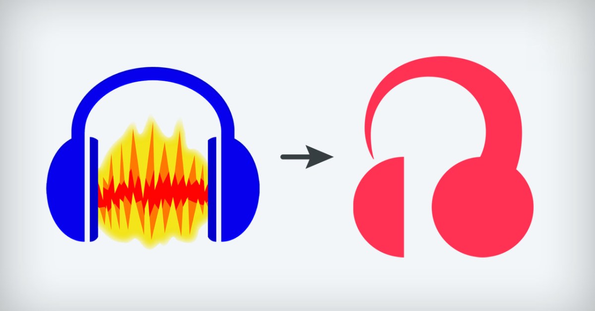 If you can get past the terrible logo, Audacity 4 looks pretty great