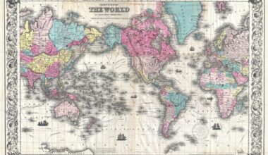 Colton’s Map of the World on Mercator’s Projection