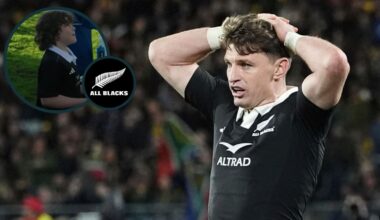 Beauden Barrett hilariously savaged by young All Blacks fan