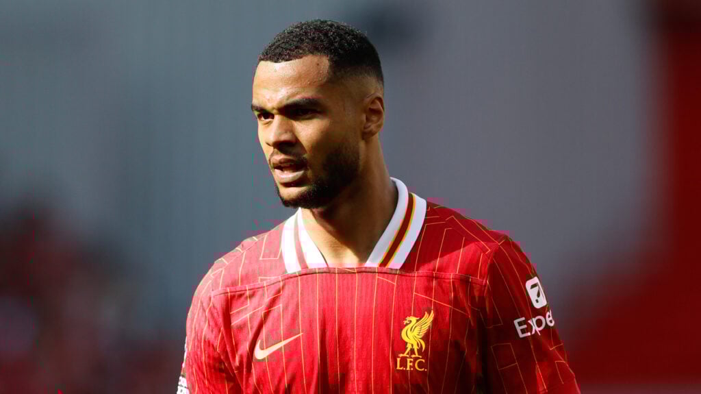 Cody Gakpo looking focused for Liverpool