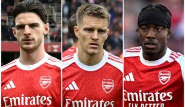 Arsenal injury update: Odegaard, Rice, Madueke latest return dates - London Evening Standard