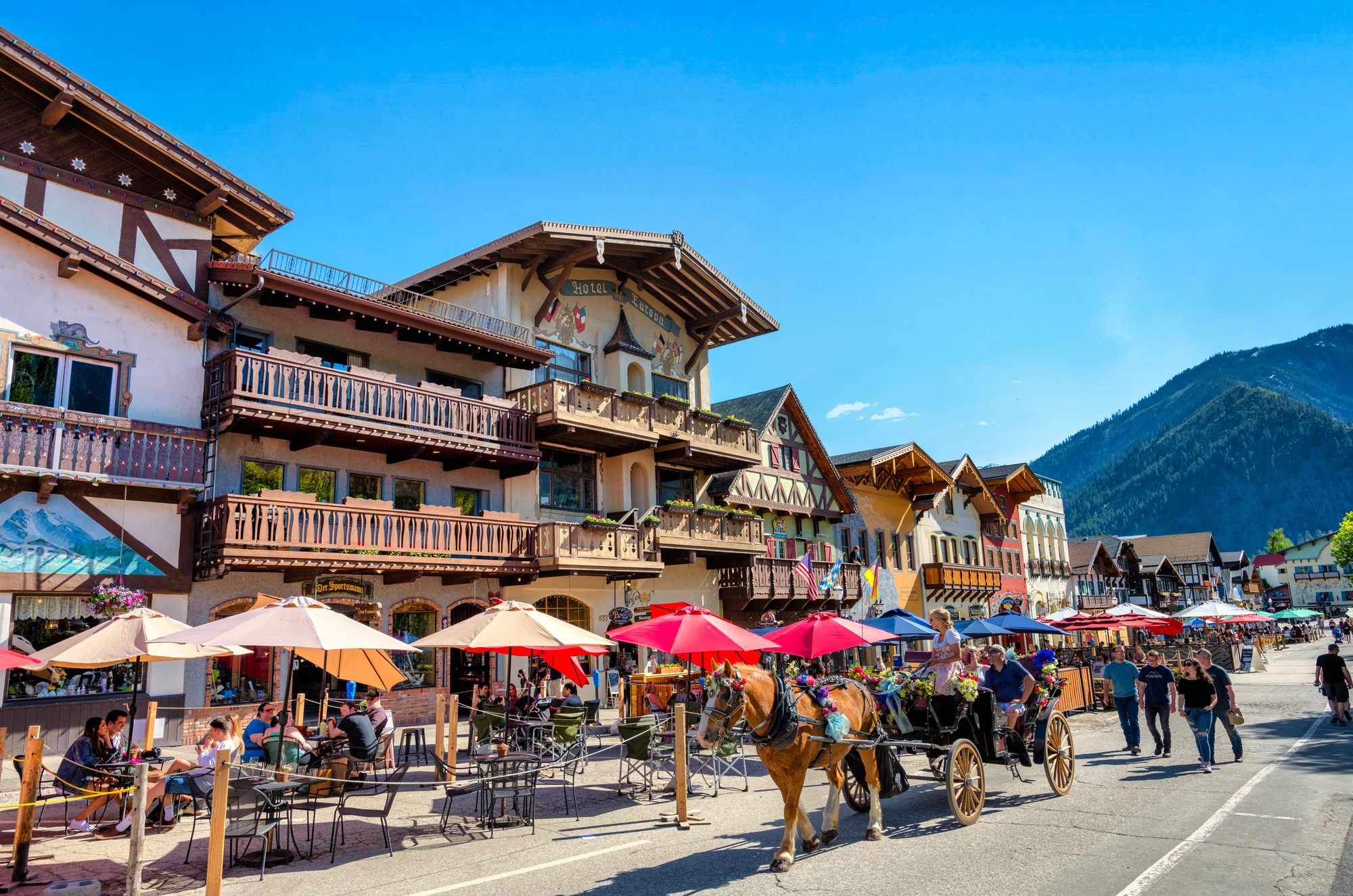 Leavenworth looks like a postcard-perfect village lifted from the Bavarian Alps