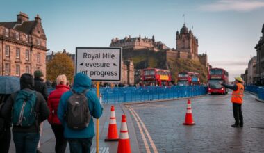 Edinburgh’s october roadworks and closures
