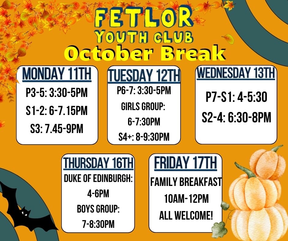 Fetlor October Break Activities – The NEN – North Edinburgh News