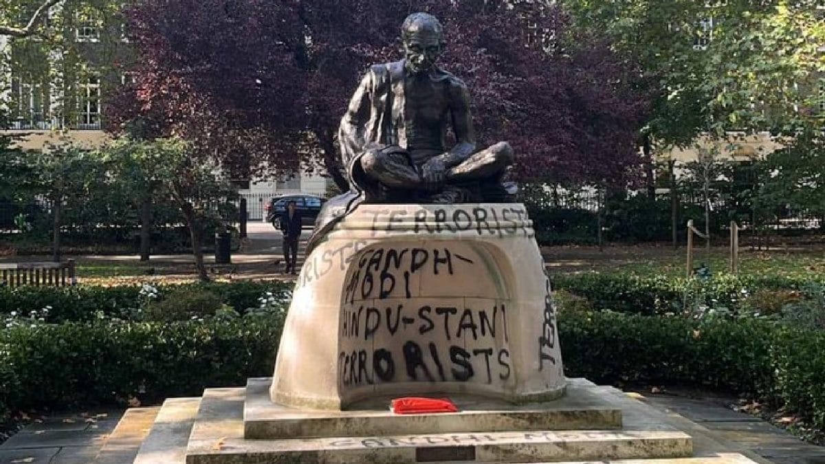 Indian High Commission Condemns Gandhi Statue Vandalism In London: 'Shameful Act' | World News
