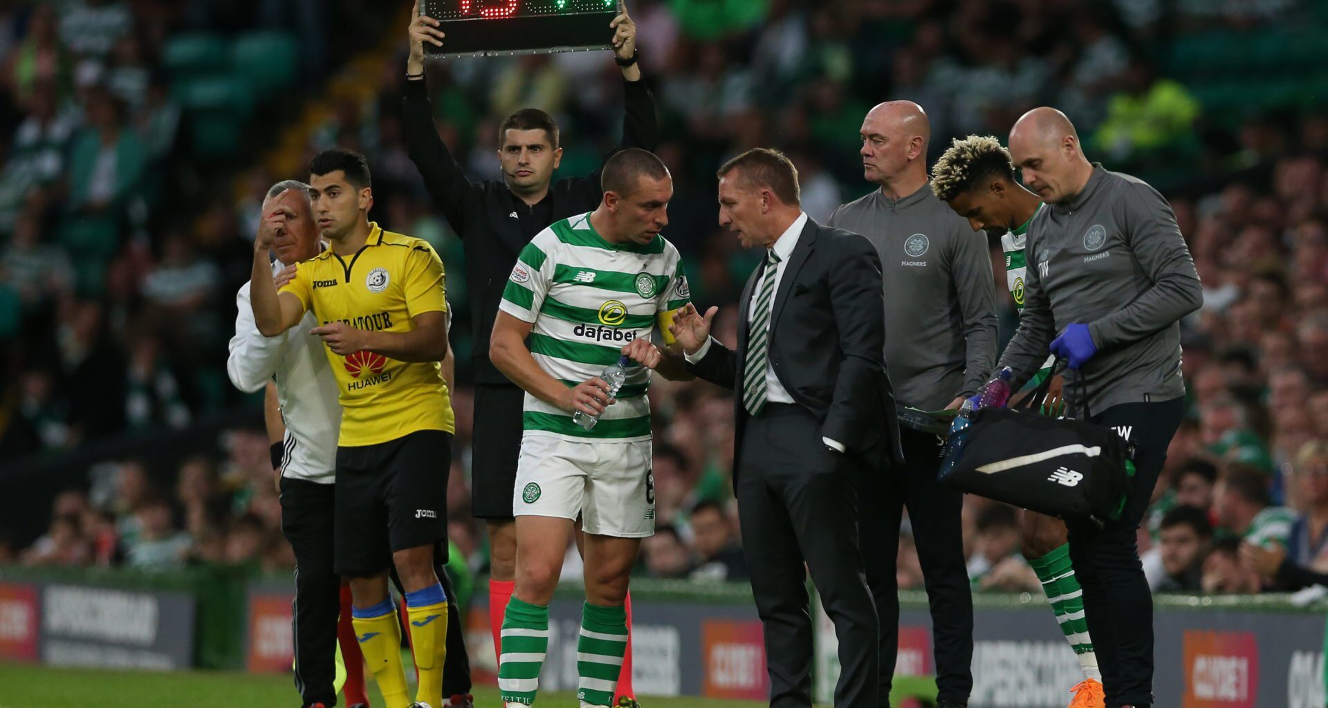 Brendan Rodgers reveals why he wasn't surprised by Scott Brown red card in Celtic legends' game