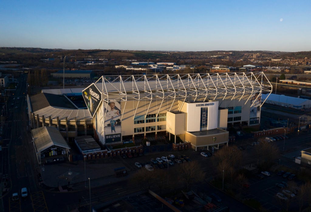 Aerial View Of Elland Road Stadium