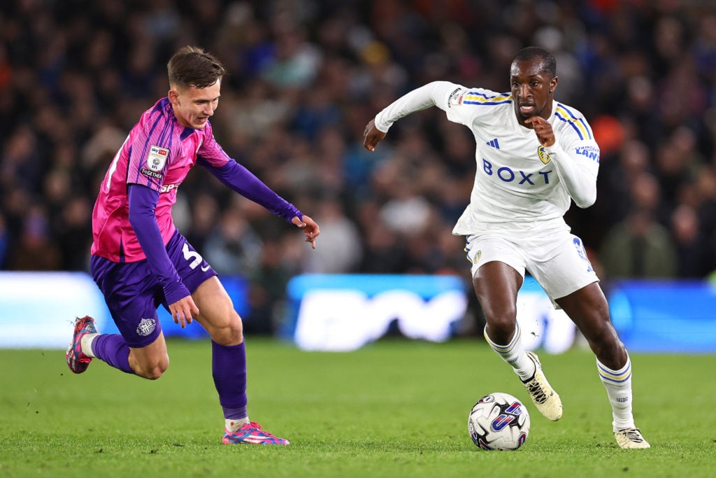 Glen Kamara in action for Leeds.