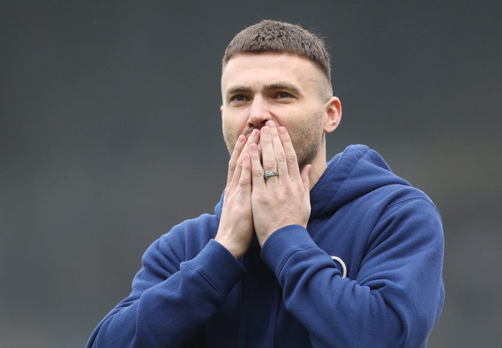 Stuart Dallas saluted the fans at Leeds United v Blackburn Rovers - Sky Bet Championship