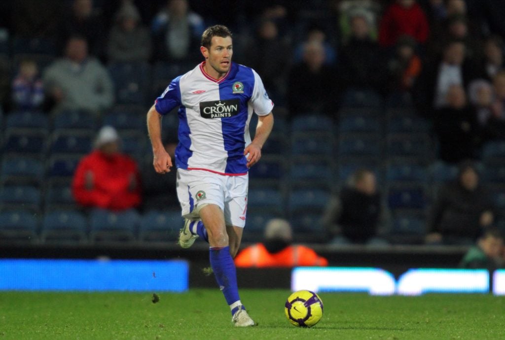 Brett Emerton in action for Blackburn.
