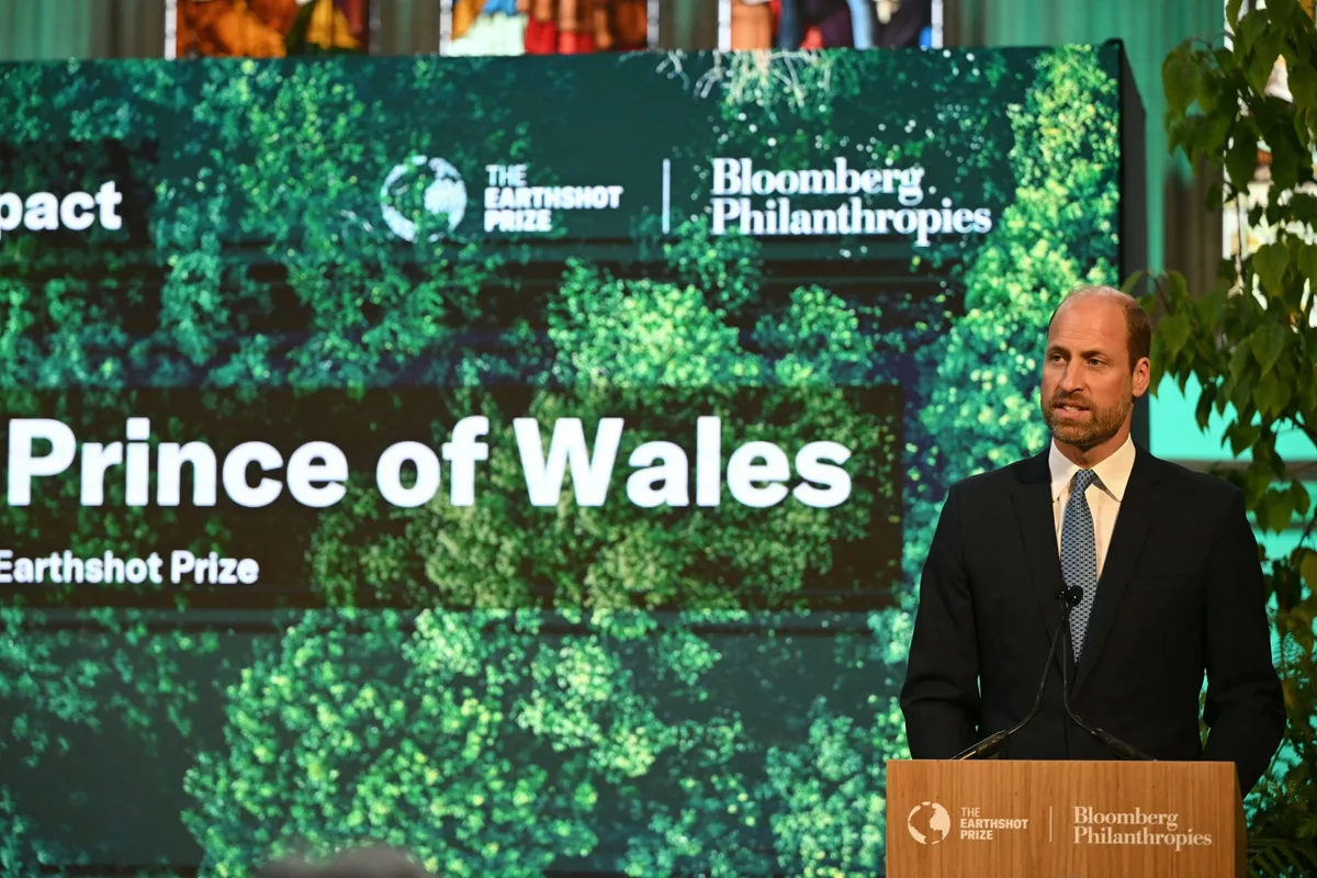 Prince William giving speech