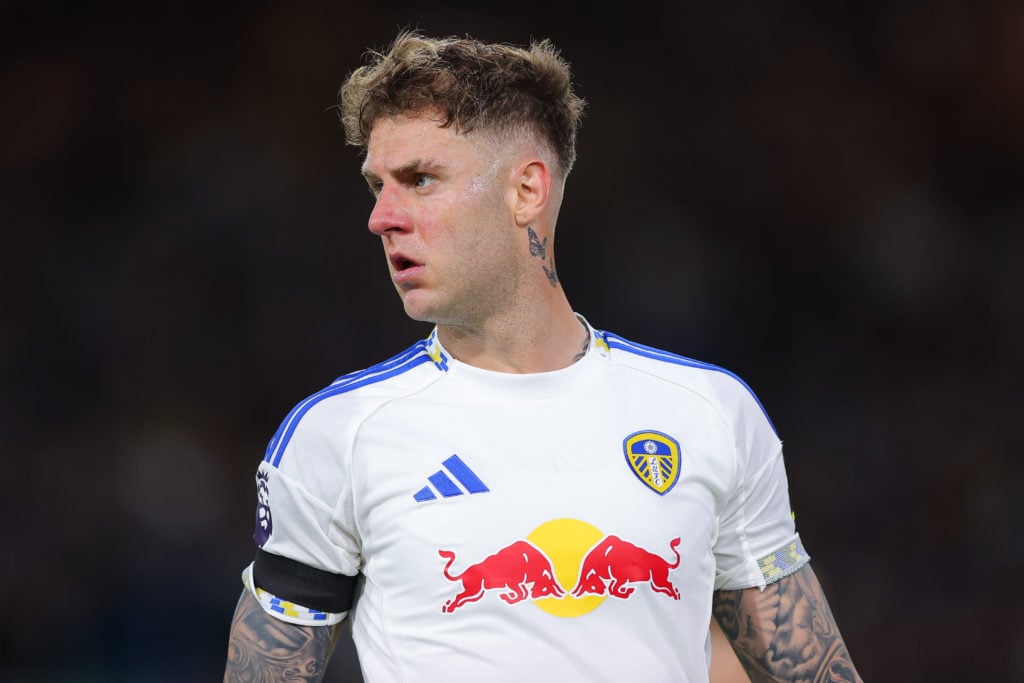 Joe Rodon in action for Leeds.
