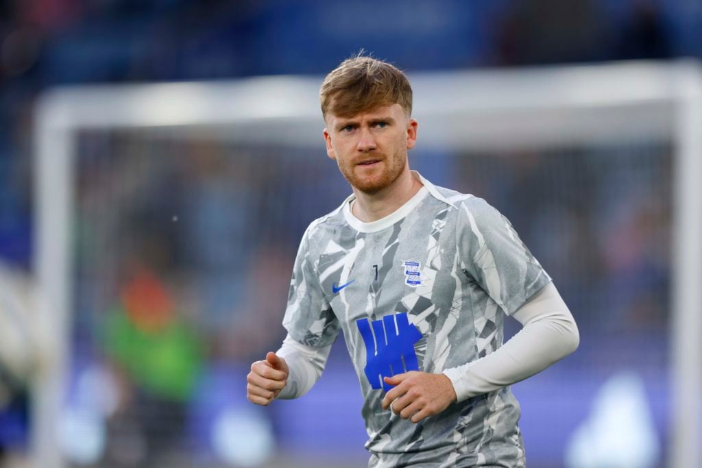 Tommy Doyle warms up for Birmingham.