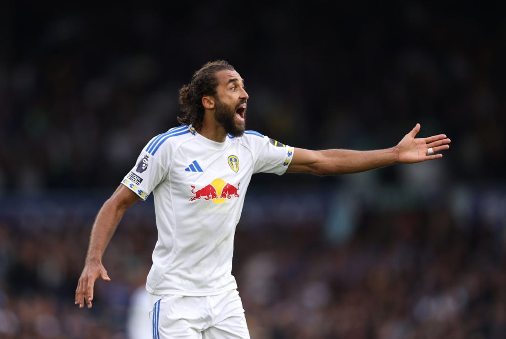Leeds United striker Dominic Calvert-Lewin shouting