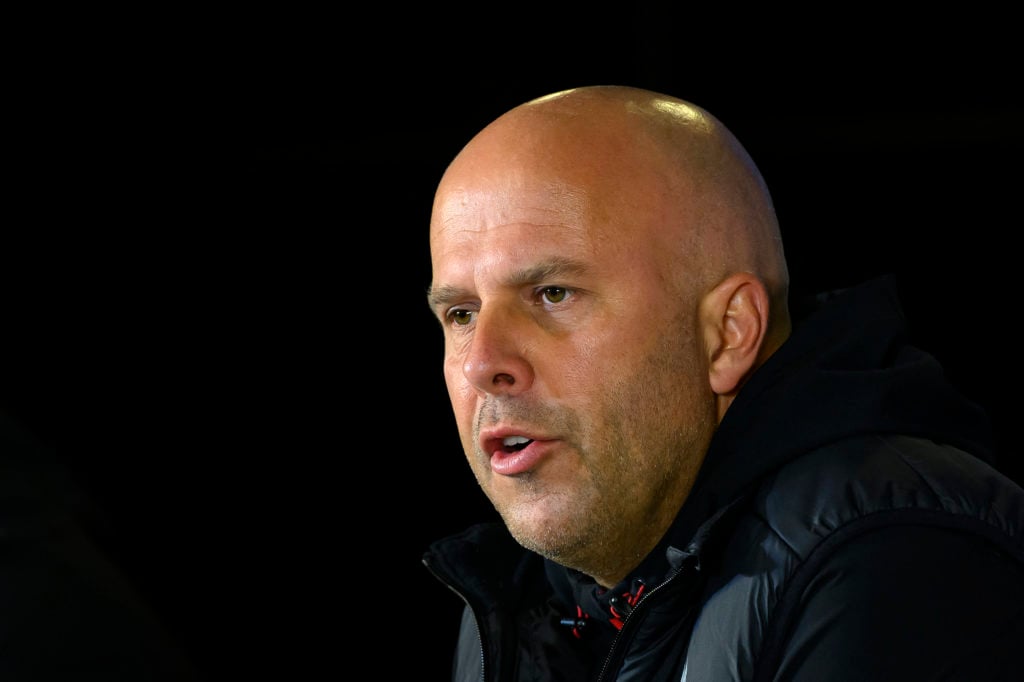 Liverpool's manager Arne Slot holds a press conference on the eve of their UEFA Champions League, league phase day 2, football match against Galatasaray at the Rams Park.