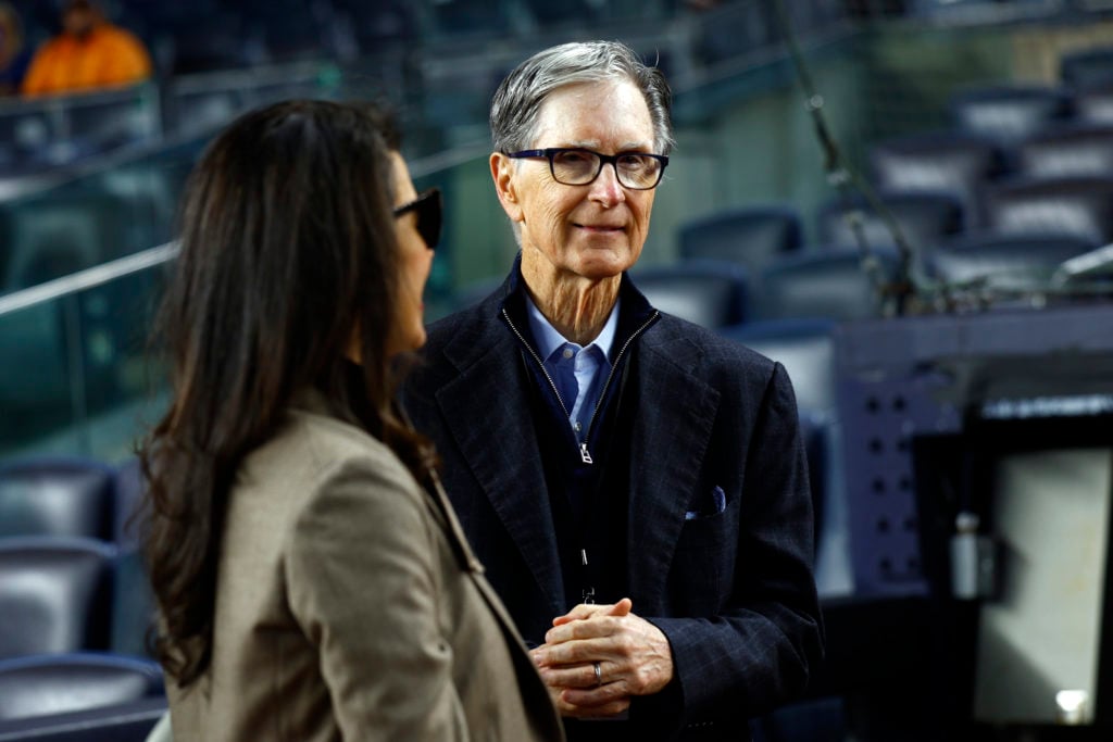 John Henry, owner of Liverpool FC, attends a Boston Red Sox match