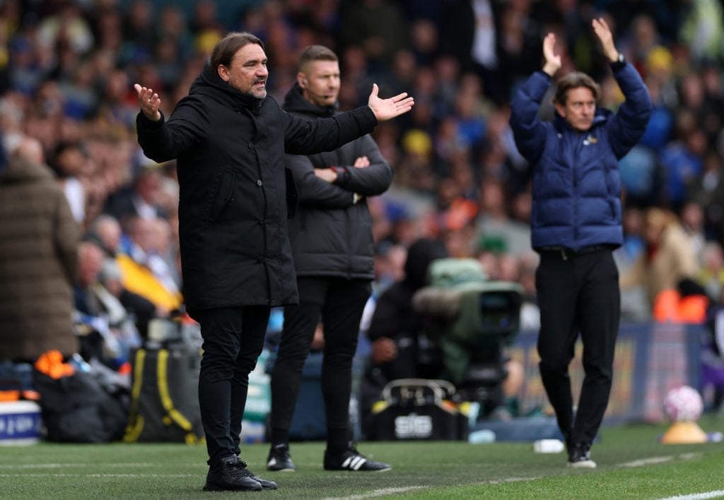 Leeds United manager Daniel Farke and Spurs manager Thomas Frank