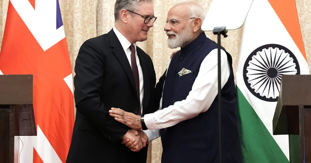 Trump’s trade war has India hugging Britain close – POLITICO