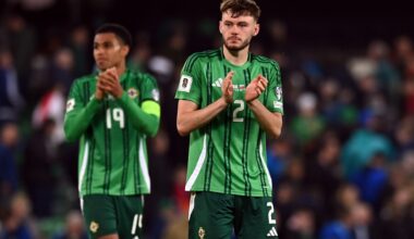 Northern Ireland teammates blown away by 'unbelievable' Liverpool star Conor Bradley