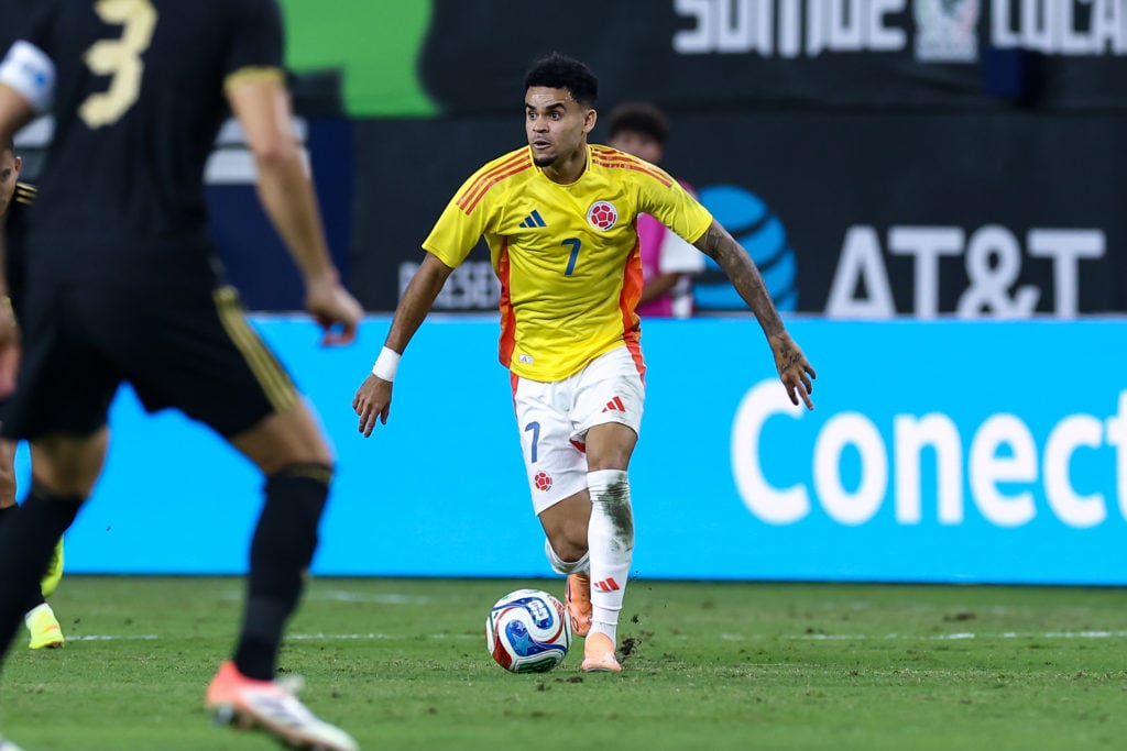 Luis Diaz in action for Colombia against Mexico