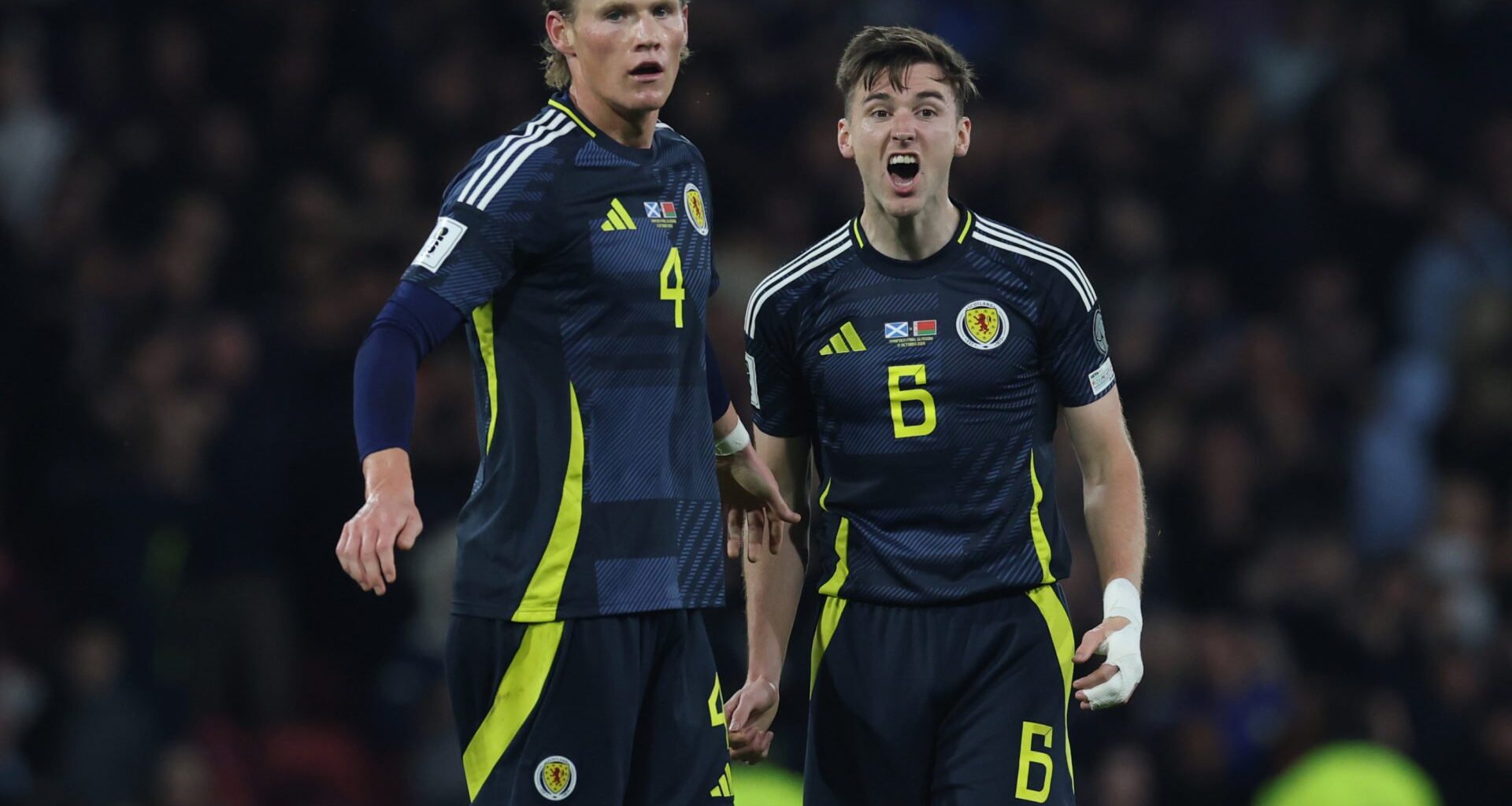 Scotland fans issue an interesting reaction as Celtic hero Kieran Tierney plays right-back vs Belarus