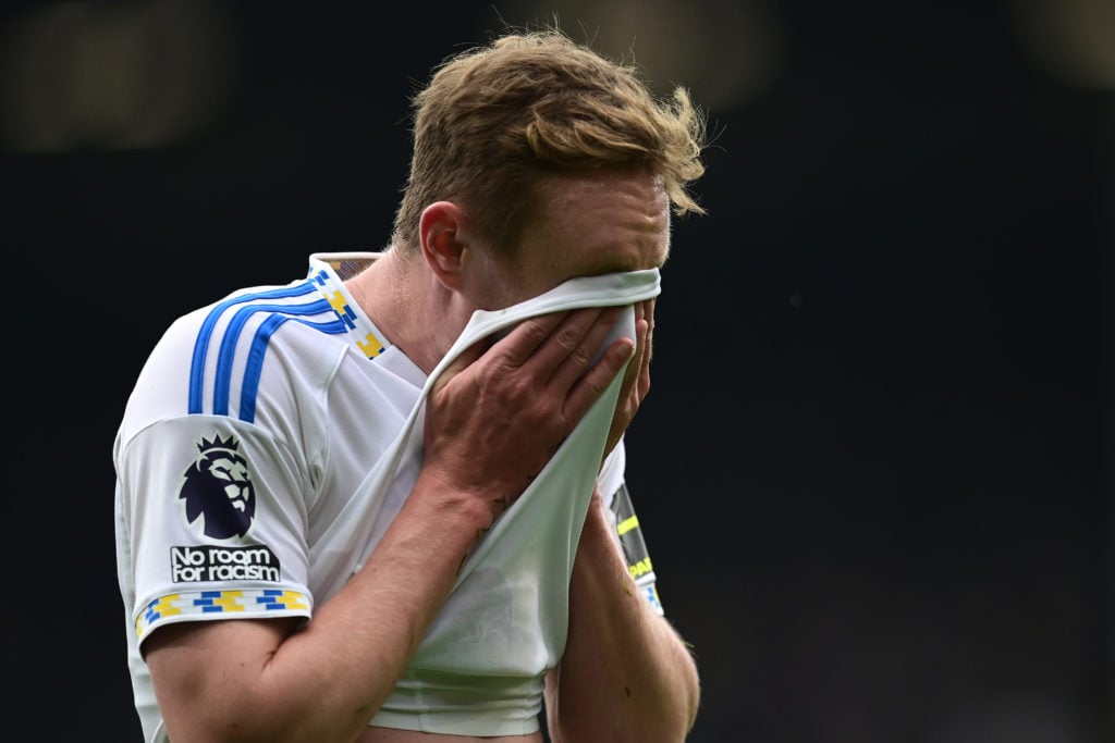 Sean Longstaff reacts during Burnley v Leeds United - Premier League