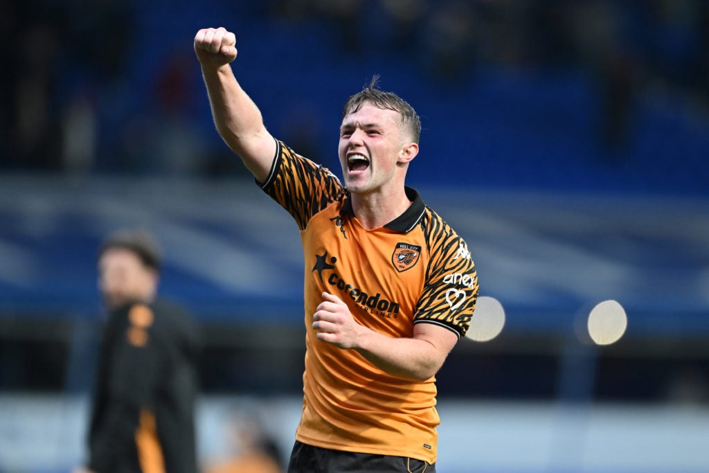 Joe Gelhardt celebrates during Birmingham City v Hull City - Sky Bet Championship