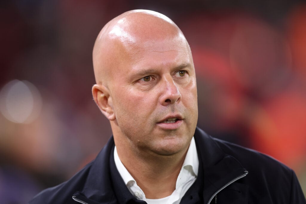 Liverpool Manager Arne Slot during the Carabao Cup Fourth Round match between Liverpool and Crystal Palace.