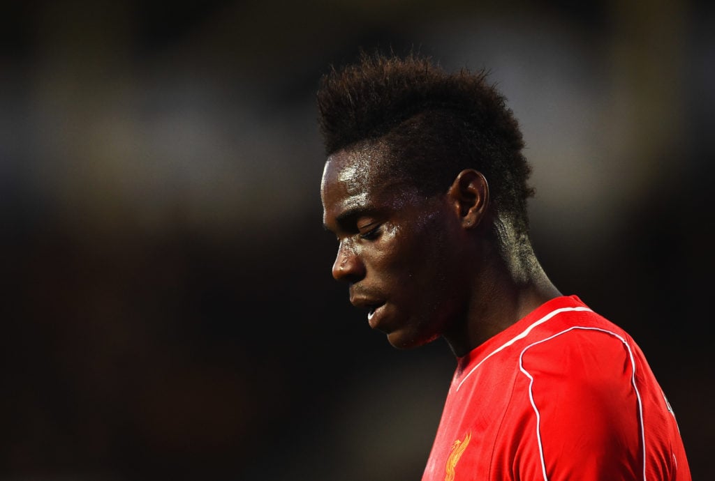 Mario Balotelli of Liverpool looks on during the Barclays Premier League match between Hull City and Liverpool at KC Stadium