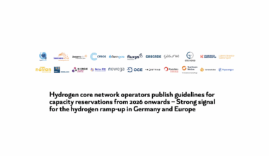 Hydrogen core network operators publish guidelines for capacity reservation from 2026 onwards – Strong signal for the ramp-up of hydrogen in Germany and Europe