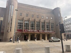 Photo of the outside of the Philharmonic