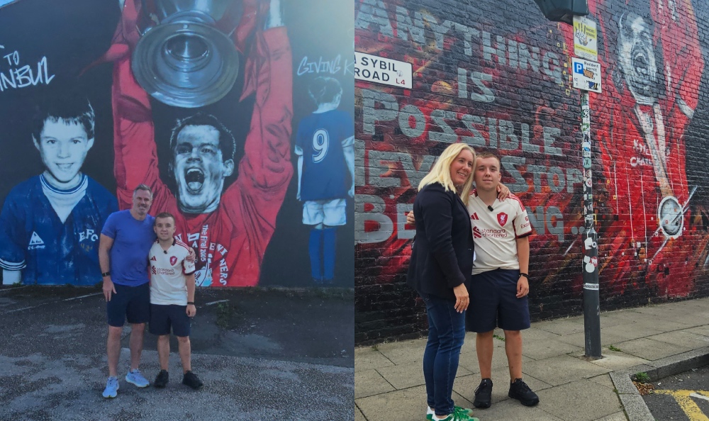 LFC murals tour celebrated end of chemo journey for teenage Reds’ fan Jude